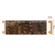 Цветной напольный плинтус Decomaster D234-713 (58*16*2400 мм)