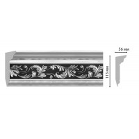 Плинтус Decomaster 129D-63 ШК/8 (113*56*2400 мм)